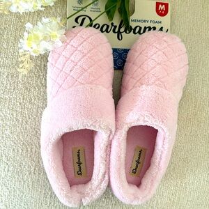 🎀 Blush Pink New Dearfoams size 7-8